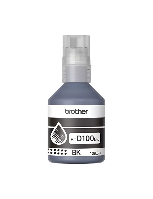 Tinta Brother D100 negra Para Impresoras T230 T236 T430W T436W T530DW T536DW T730DW T830DW T930DW.