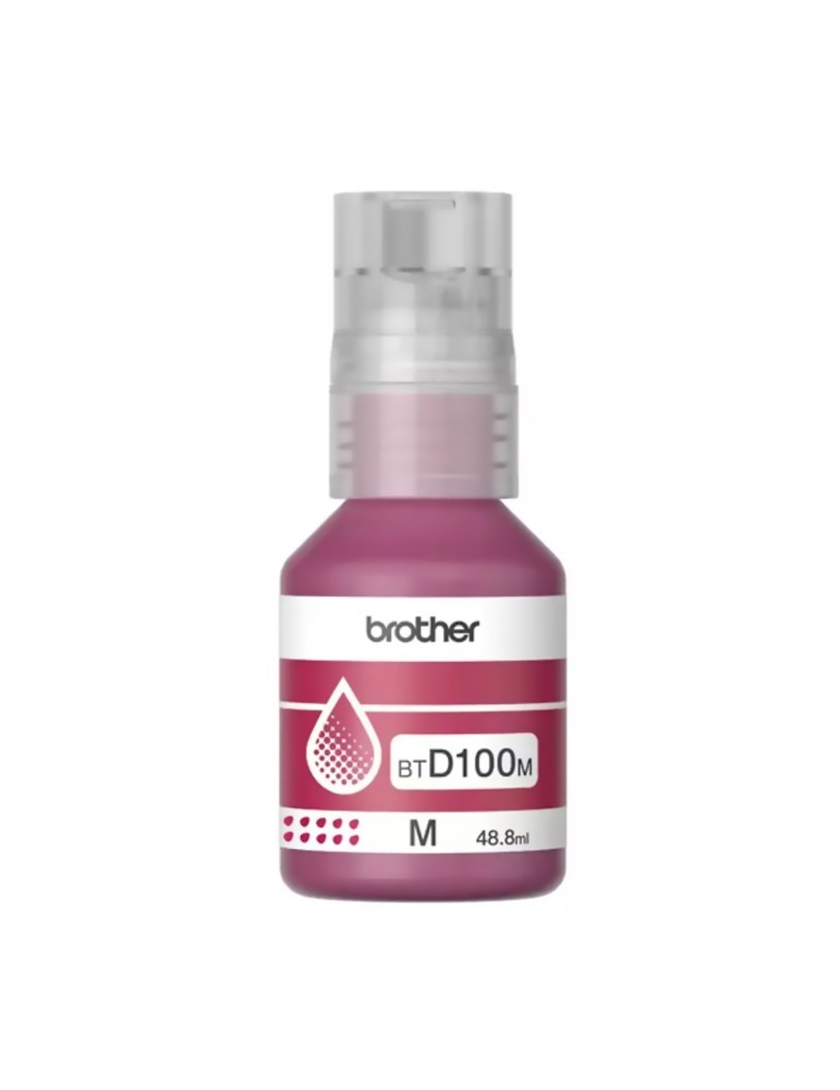Tinta Brother D100 Magenta Para Impresoras T230 T236 T430W T436W T530DW T536DW T730DW T830DW T930DW.