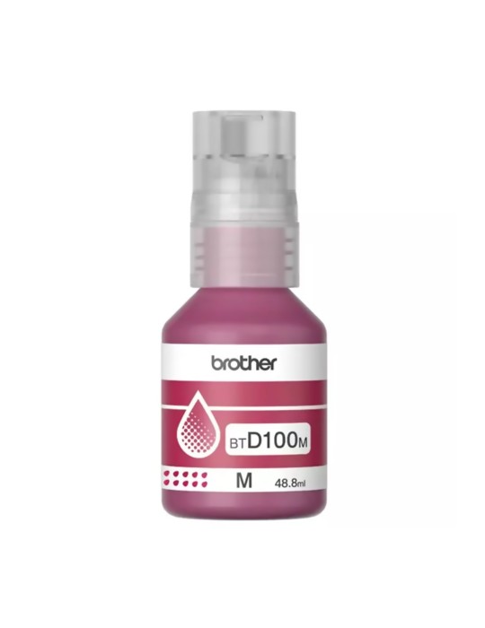 Tinta Brother D100 Magenta Para Impresoras T230 T236 T430W T436W T530DW T536DW T730DW T830DW T930DW.