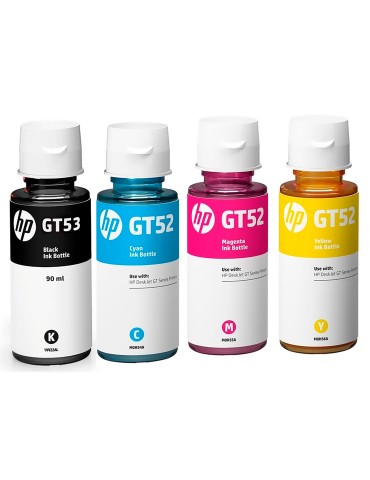 Kit tintas HP GT53 Para Impresoras HP Ink Tank  300 400 100 415 GT5800 GT5810 GT5820 Smart Tank 500 520 530 600 700 720 x4 2