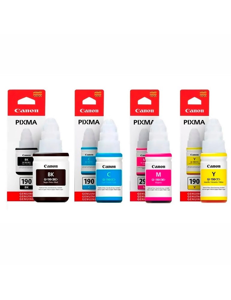 Tintas GI190 Originales Impresoras Canon G2100 G2101 G2110 G2111