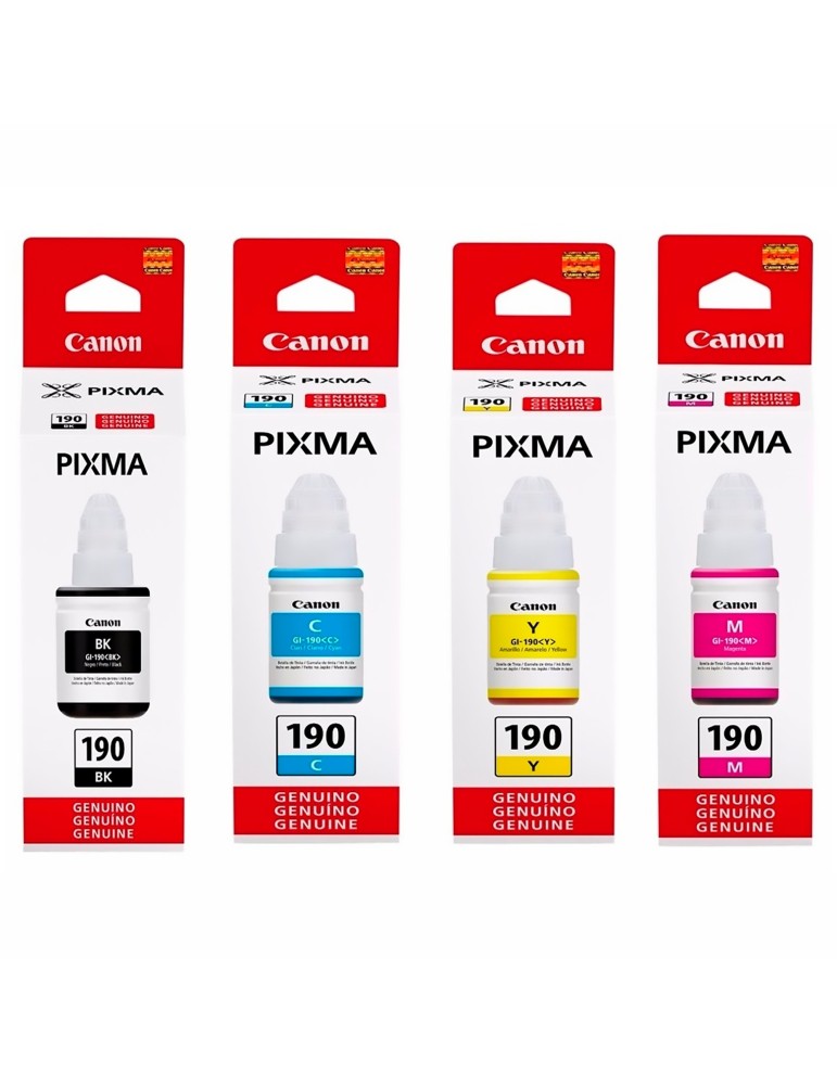 Tintas GI190 Originales Impresoras Canon G2100 G2101 G2110 G2111
