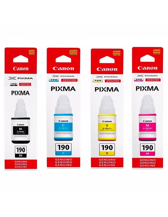 Tintas GI190 Originales Impresoras Canon G2100 G2101 G2110 G2111