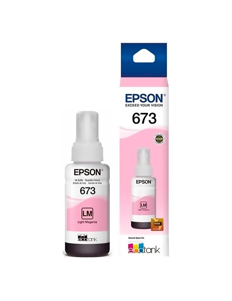 Tinta Epson 673 color Magenta Light Para Impresoras series  Ecotank L800 L805 L810 L850 L1800