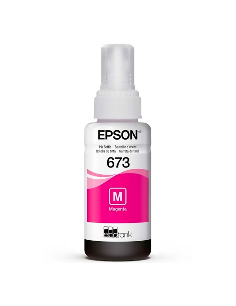 Tinta Epson 673 color Magenta Para Impresoras series  Ecotank L800 L805 L810 L850 L1800