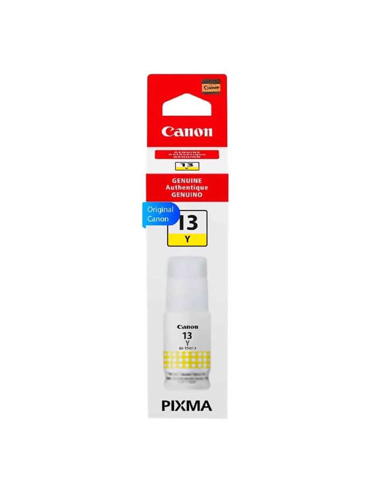 Tinta Canon GI13 Yellow Para Impresoras Canon Pixma G510 G610