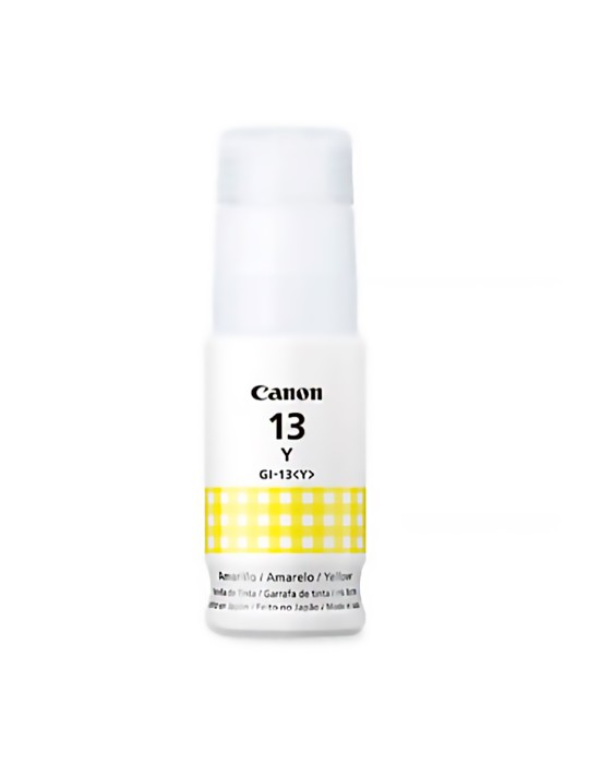 Tinta Canon GI13 Yellow Para Impresoras Canon Pixma G510 G610
