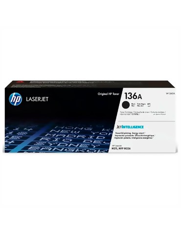 Tóner Original HP 136A negro para impresoras  HP LaserJet M208 M209 M211 MFP M232 M233 M234 M236