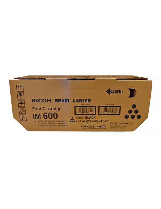 Tóner Ricoh IM600 Original impresoras IM 550 IM 600 P800 P801