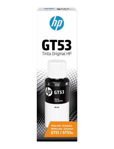 Tinta HP GT53 negra Para Impresoras HP Ink Tank  300 400 100 415 GT5800 GT5810 GT5820 Smart Tank 500 520 530 600 700 720