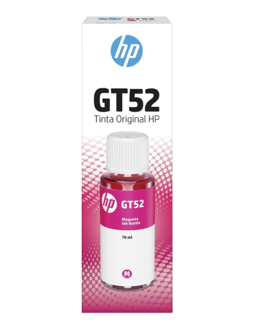 Tinta HP GT52 magenta Para Impresoras HP Ink Tank 300 400 100 415 GT5800 GT5810 GT5820 Smart Tank 500 520 530 600 700 720