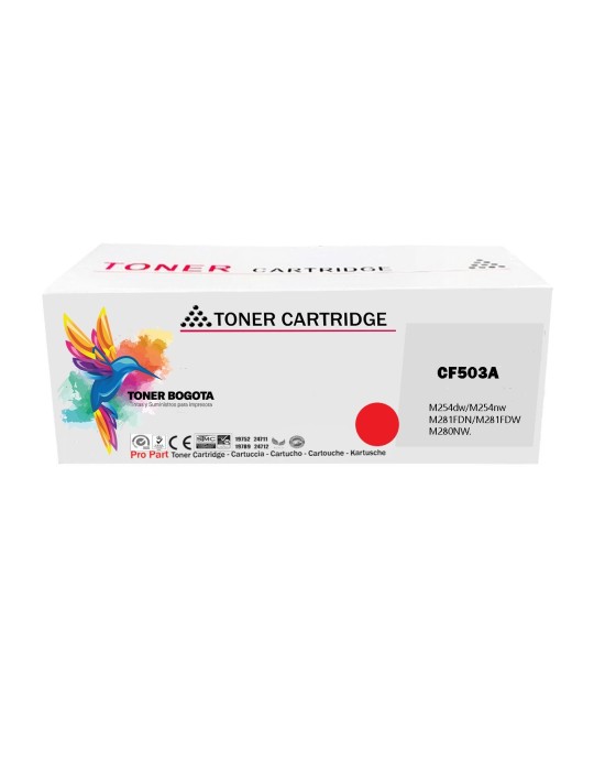 Tóner CF503A Generico impresoras HP color LaserJet Pro M254 M280 M281