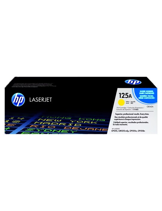 Tóner HP CB542A Original impresoras LaserJet CP1215 CM1312 CP1515 CP1518