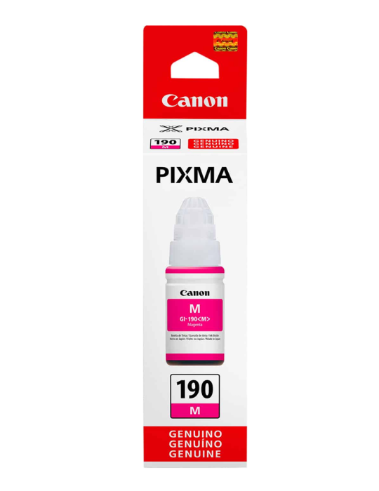 Tinta Canon GI190 magenta Para Impresoras Canon G1110 GI1100 G2100 G2101 G2110 G2111 G3100 G3101 G3102 G3110 G4100 G4110 G4111