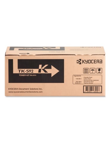 Tóner Original Kyocera 592 Negro para impresoras Kyocera FS-C2026MFP FS-C2126MFP FSC2526MFP FS-C2626MFP FS-C5250dn FS-M6026cidn