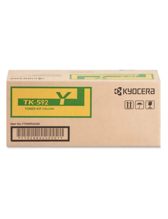 Tóner Original Kyocera 592 Yellow para impresoras Kyocera FS-C2026MFP FS-C2126MFP FSC2526MFP FS-C2626MFP FS-C5250dn FS-M6026cidn